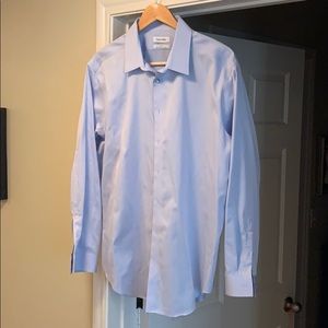 Long sleeve button down shirt.